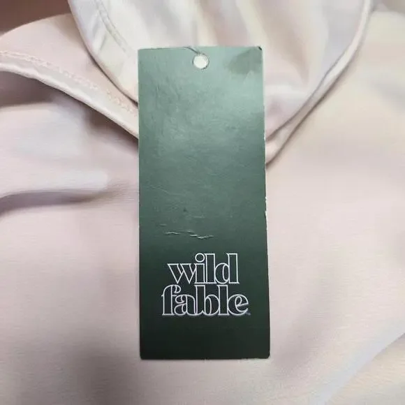 Women's Satin Lace Trim Midi Skirt | Wild Fable | Large - Picture 8 of 9